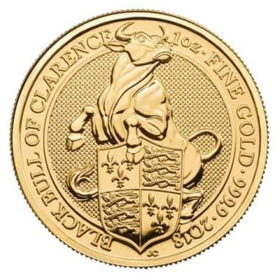 Золотая монета Черный бык,  Au 31.1, 100 фунтов
