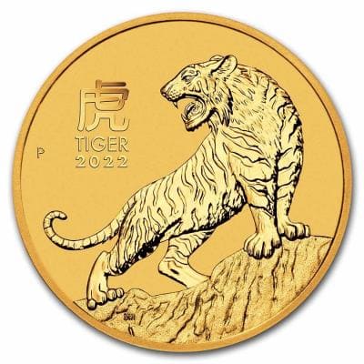 Золотая монета год Тигра Au 31.1, Австралия, 100 долларов