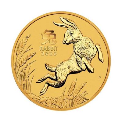 Золотая монета Лунар год Кролика, Австралия, Au 7.78гр, 25 долларов