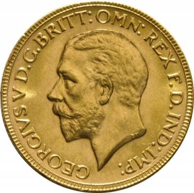 Золотая монета Соверен Георг V