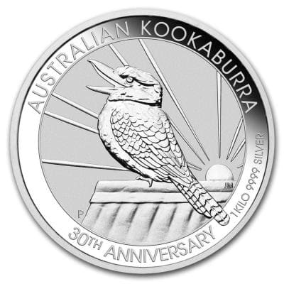 30 долларов Австралия 30 лет выпуска  Кукабарра  1кг.