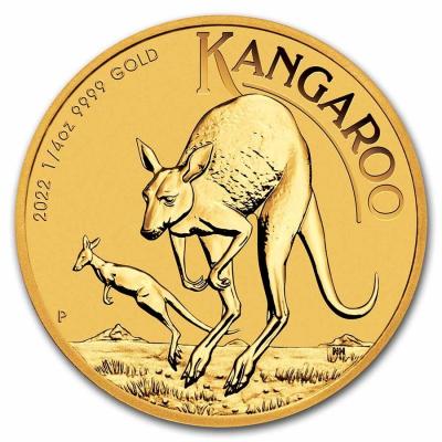 Золотая монета Кенгуру. 2022 г. Au 7.78, 25 долларов.