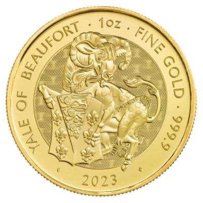 Золотая монета Йель Бофорта 2023. Au 31.1, 100 фунтов