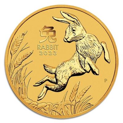 Золотая монета Лунар год Кролика, Австралия,  Au 31.1, 100 долларов