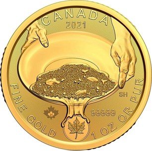 Монета Золотая лихорадка Клондайка, Au 31.1, 200 долларов