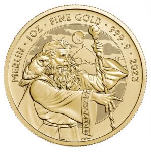 Золотая монета, Мифы и легенды: Мерлин, Au 31.1г., 100 фунтов