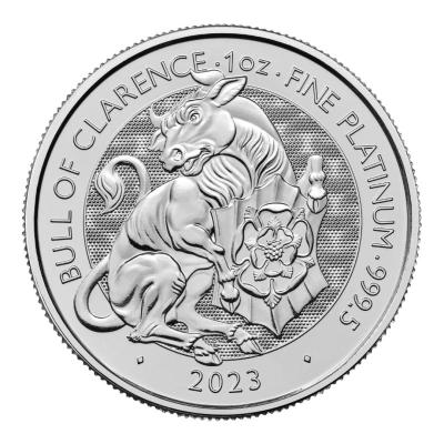 Платиновая монета Бык Кларенса, Pt 31.1, 100 фунтов