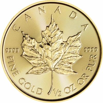 Золотая монета Кленовый лист, Au 15.55 г., 20 долларов
