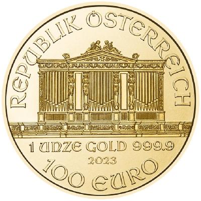 Золотая монета Венская Филармония, Au 31.1, 100 евро