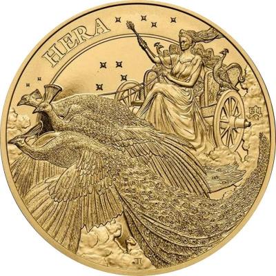 Золотая монета Богиня Гера, Au 31.1, 5 фунтов.