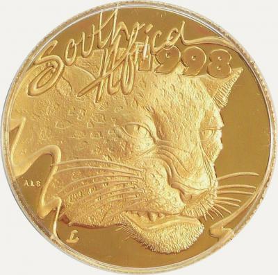 Золотая монета Природа-Леопард. Au 31.1