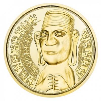 Золотая монета Сокровища Инков, Au 15.55, 100 евро.