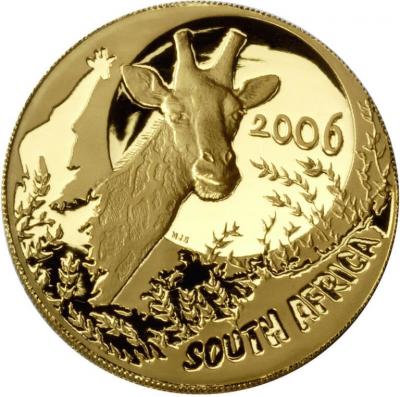 Золотая монета Жираф, Au 31.1 г., 100 рандов