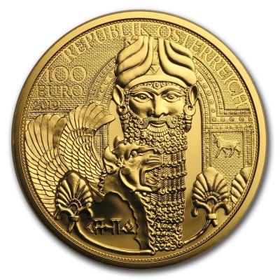 Золотая монета Золото Месопотамии Au 15.55 г